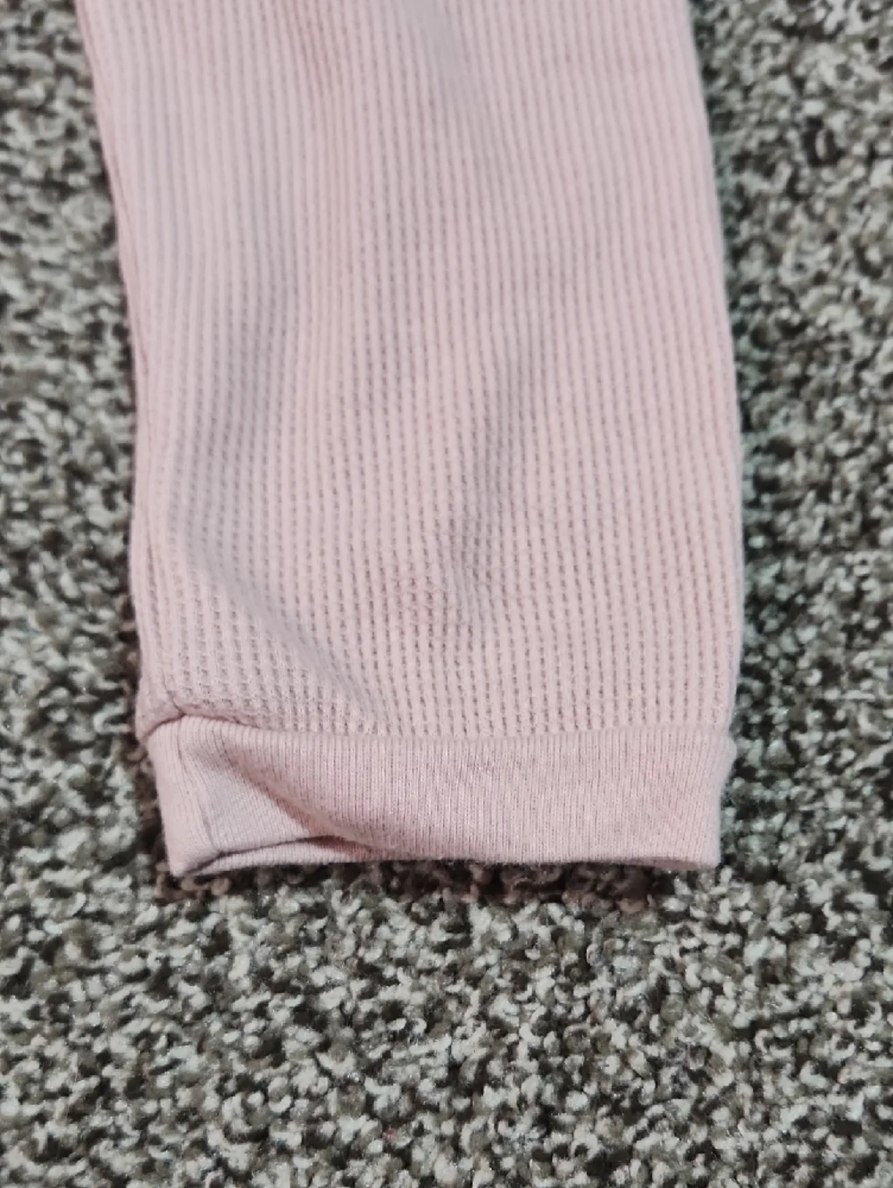 Carter's Girls Ribbed Long Sleeve Pajama Set in Light Pink